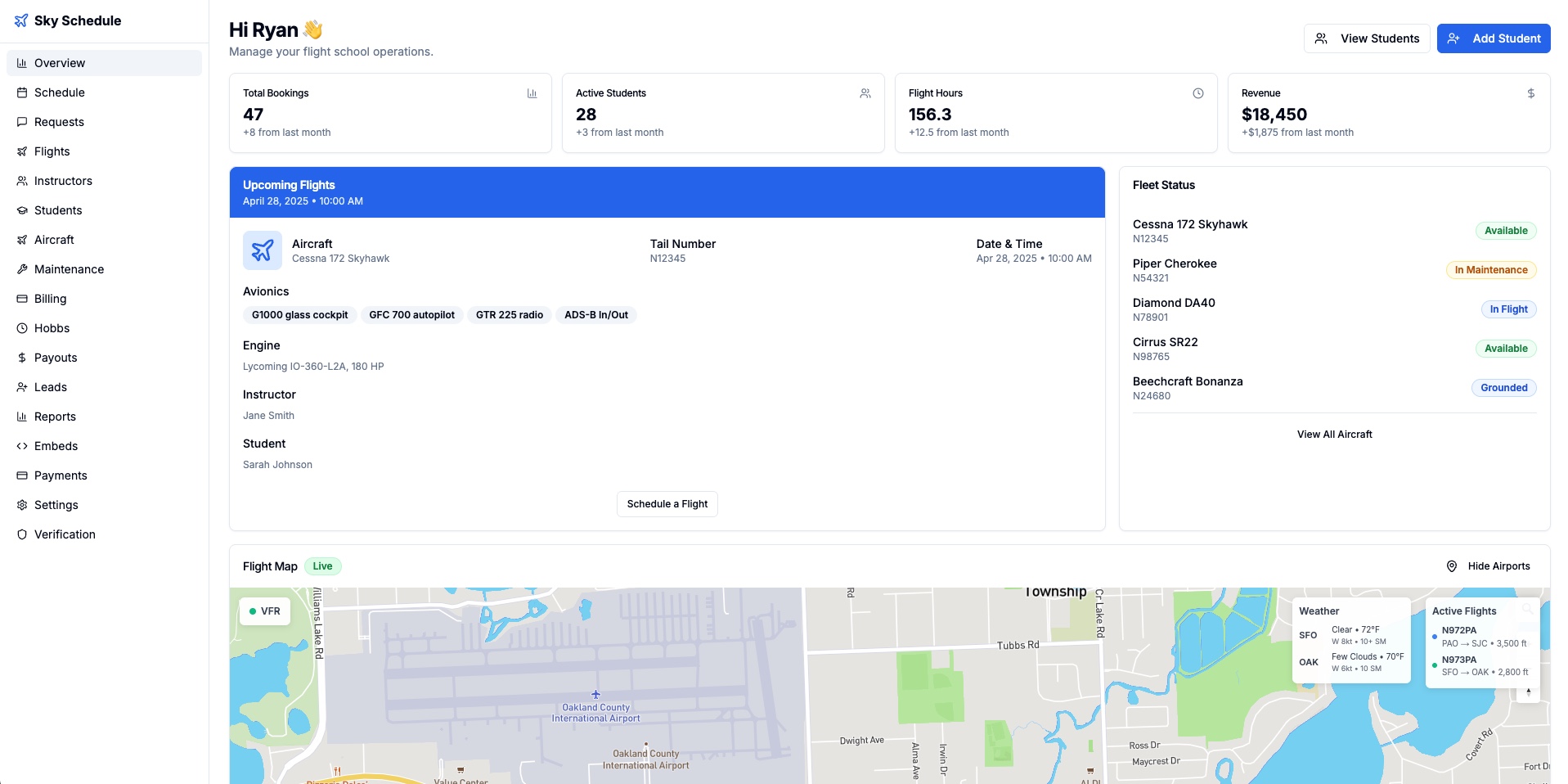 Schedule feature