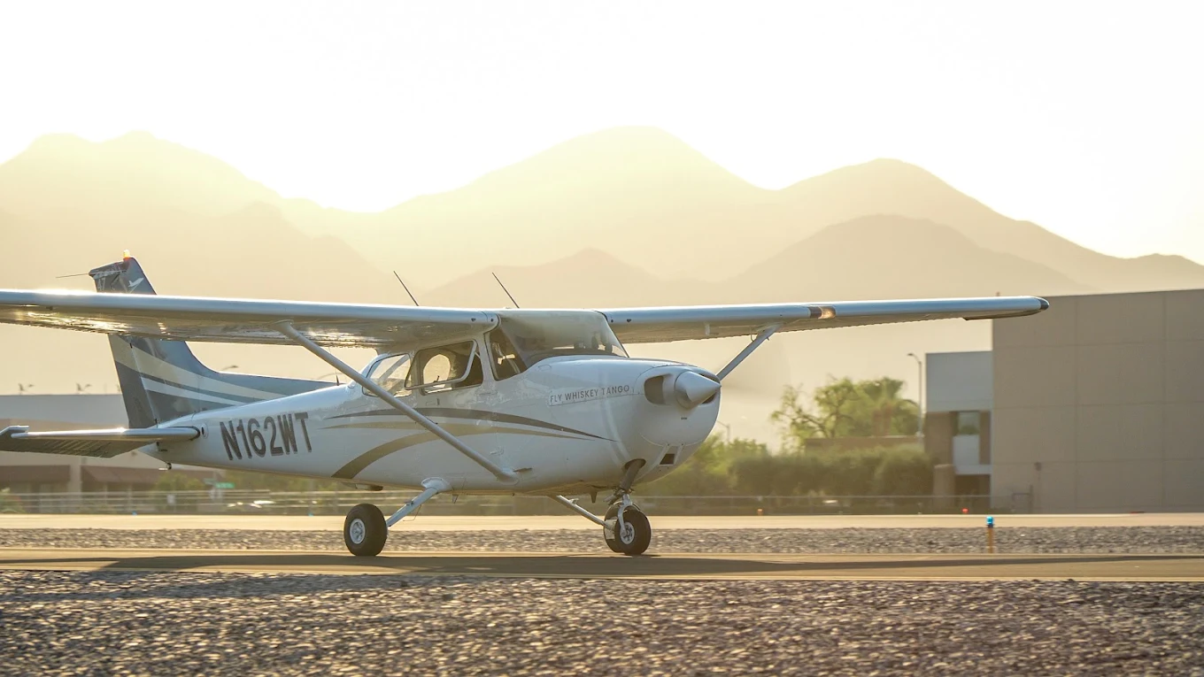 Fly Whiskey Tango aircraft on the ramp